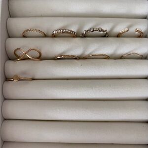 Elegant Gold Ring Set